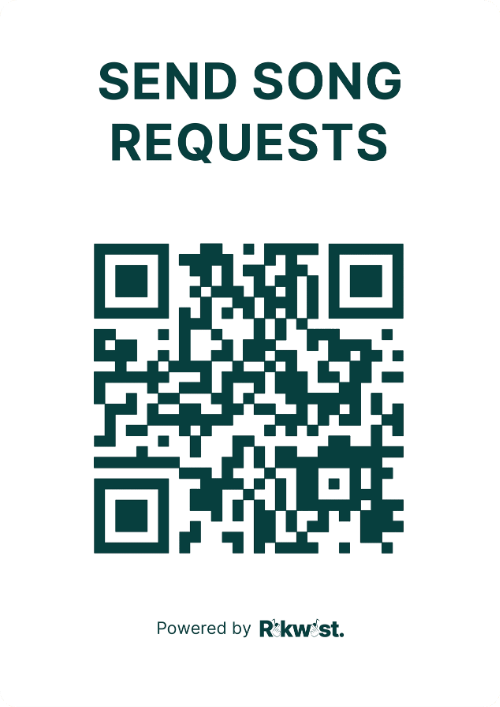 White QR code poster