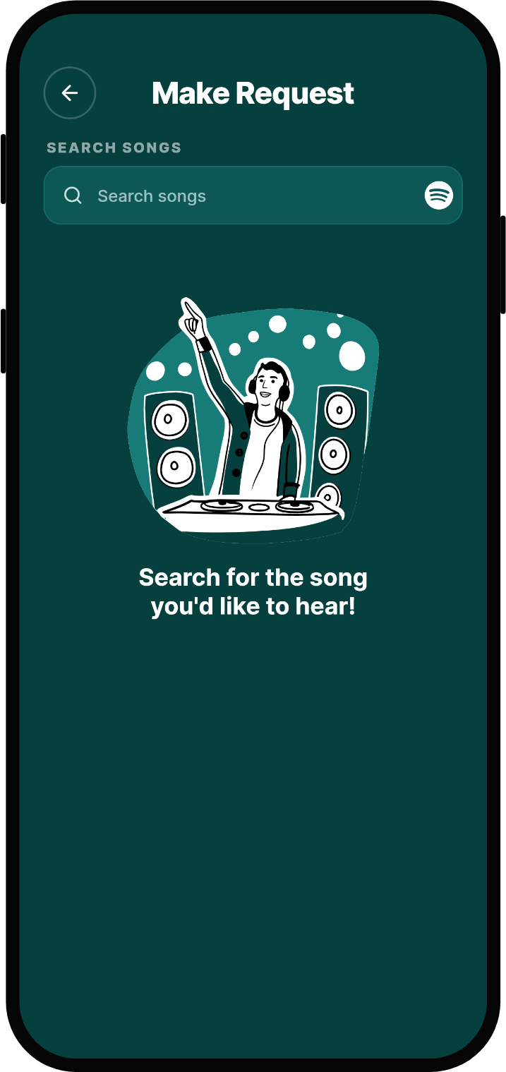 Rekwest opening straight to the song request creation page for guests
