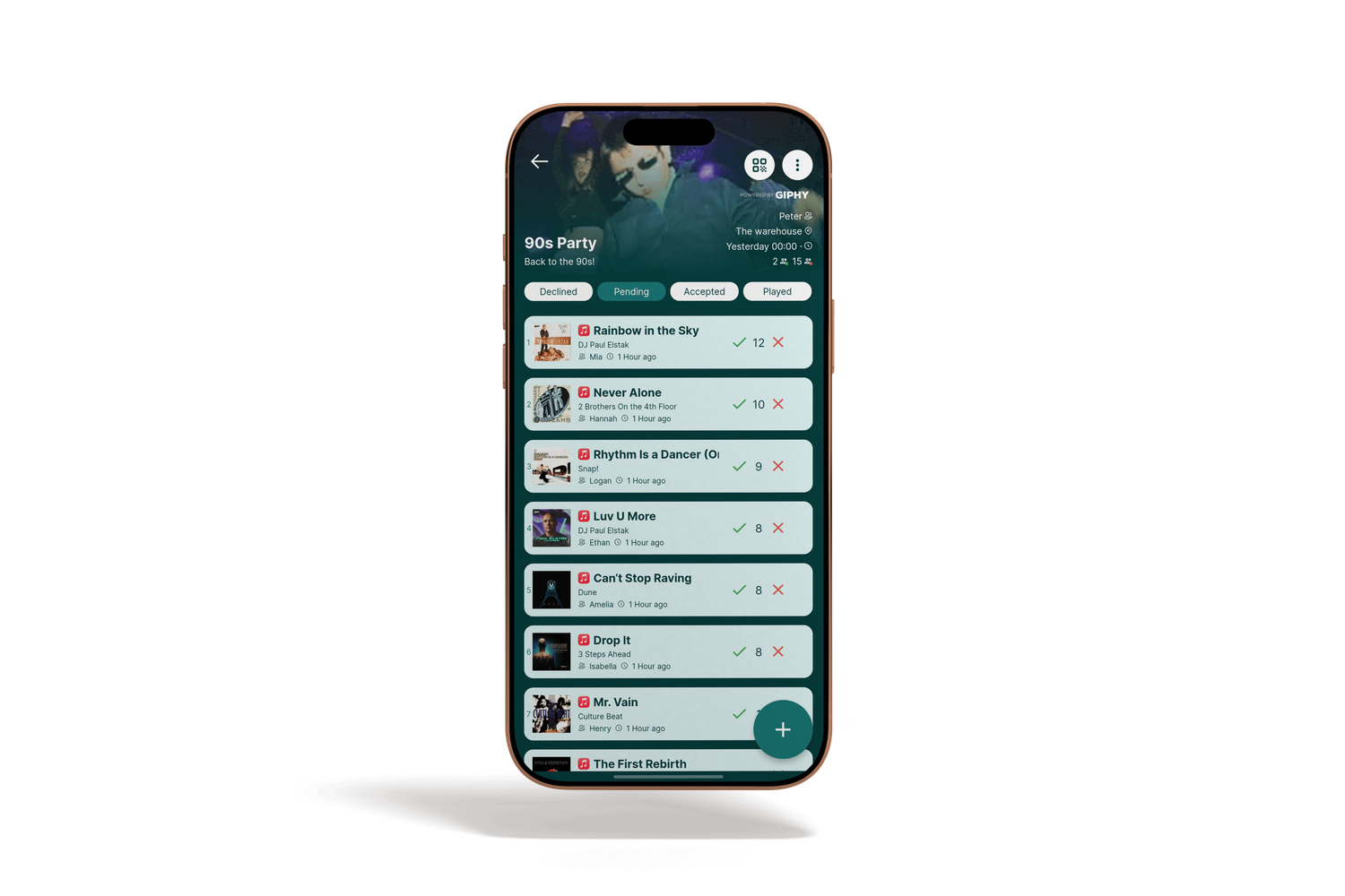 Rekwest song request app for mobile DJs on iPhone