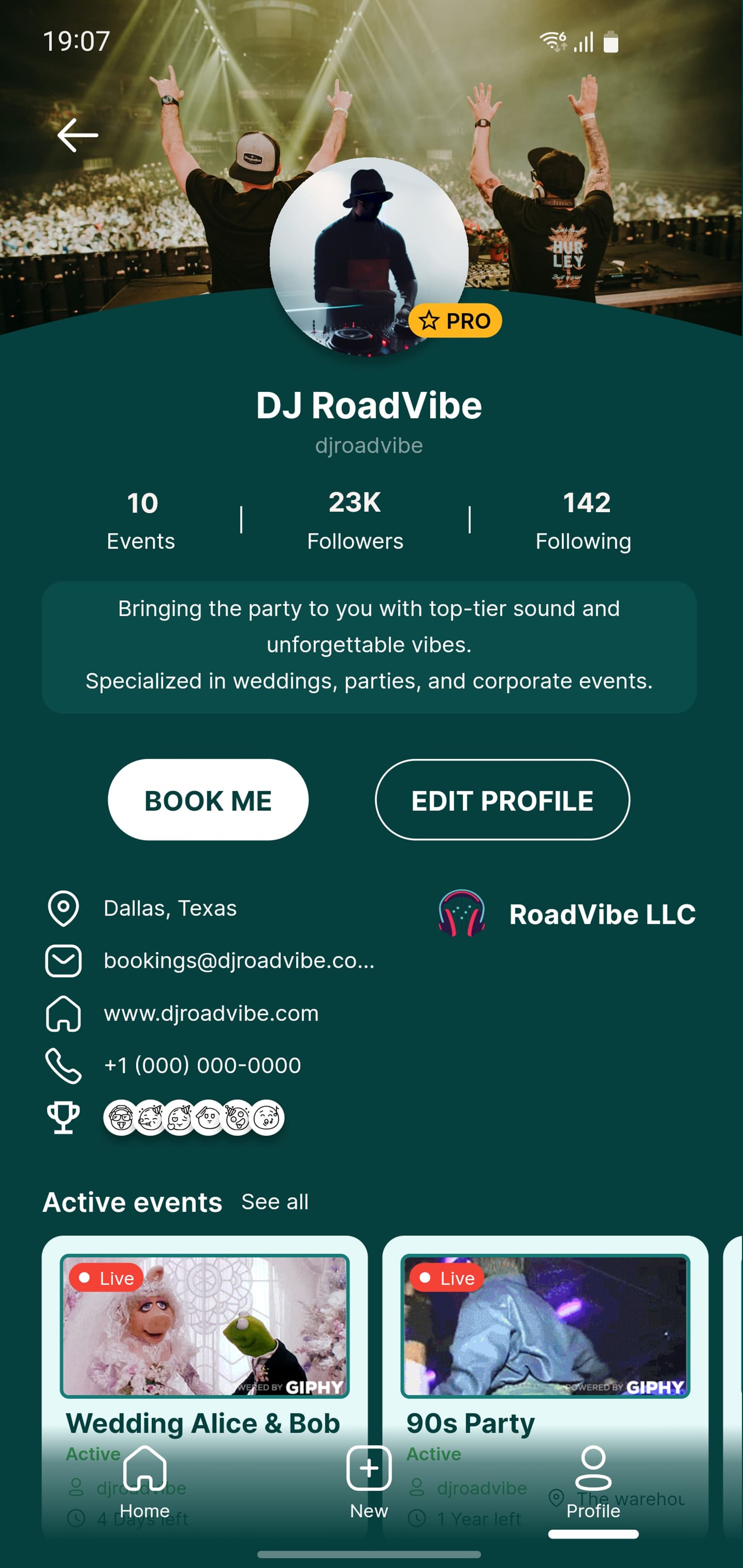 Business Profile Screenshot